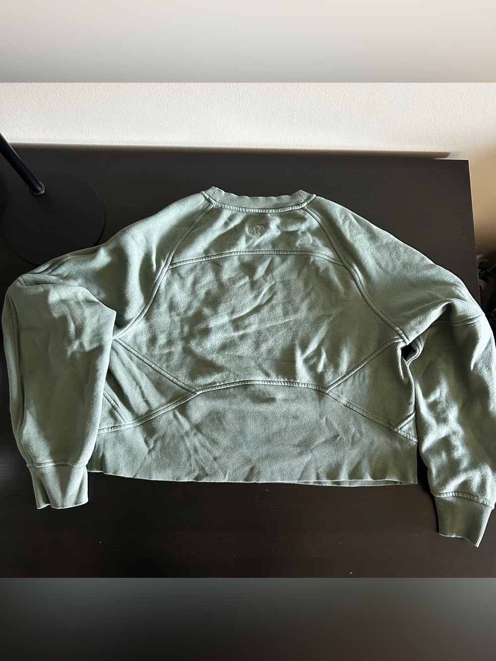 Lululemon scuba oversized pullover *wordmark - Grey eucalyptus size Medium/Large - Picture 3 of 4